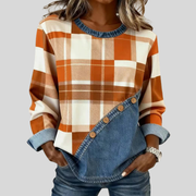 Faylen™ | Pull à motif patchwork