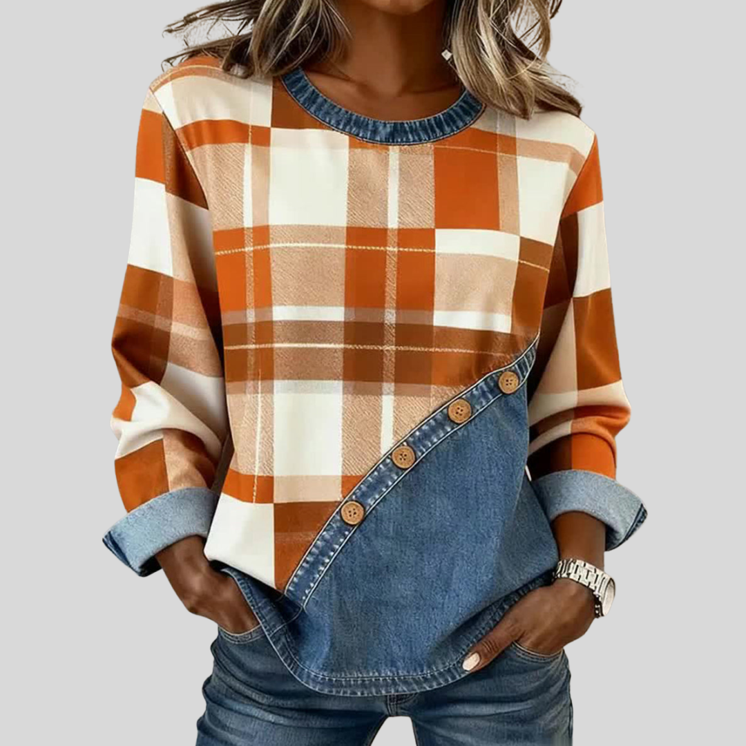 Faylen™ | Pull à motif patchwork