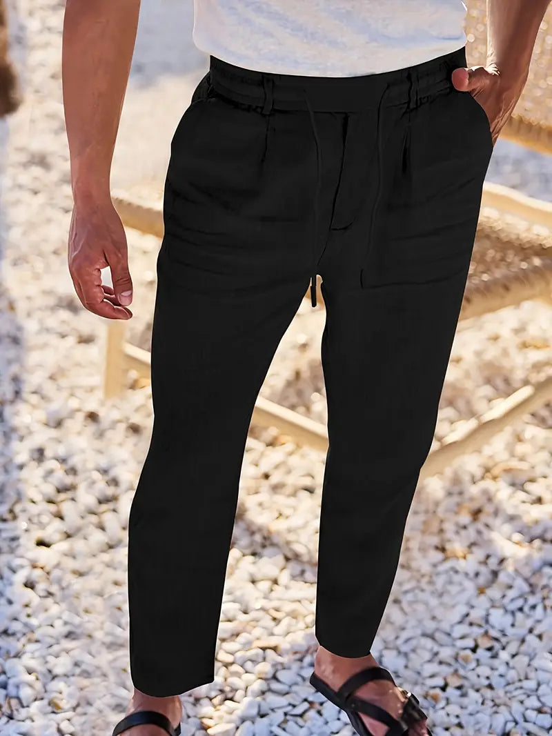 DELAUNAY | Pantalons Larges en Lin avec Cordon