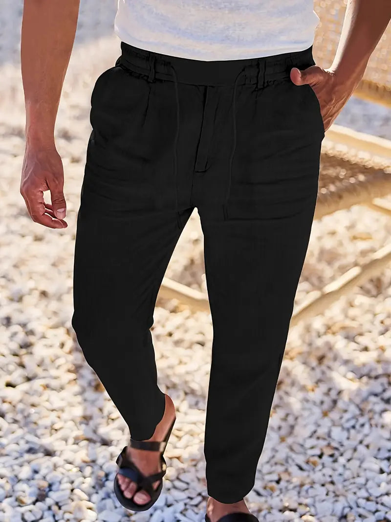 DELAUNAY | Pantalons Larges en Lin avec Cordon