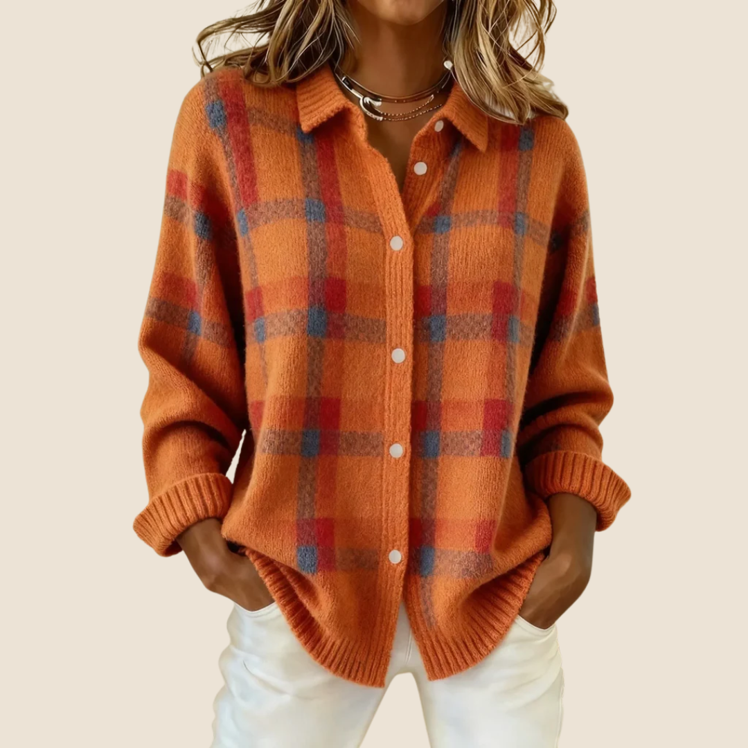 Delaunay | Veste-Chemise en Maille à Carreaux Florence