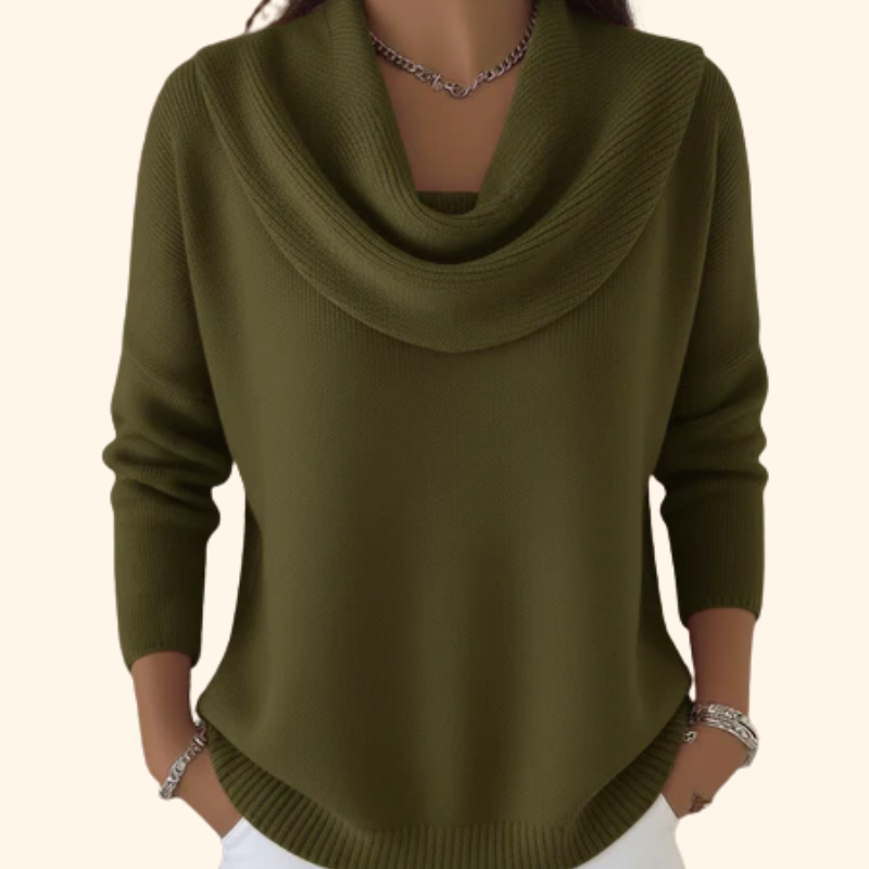 DELAUNAY | Pull Col Bénitier Drapé Christine