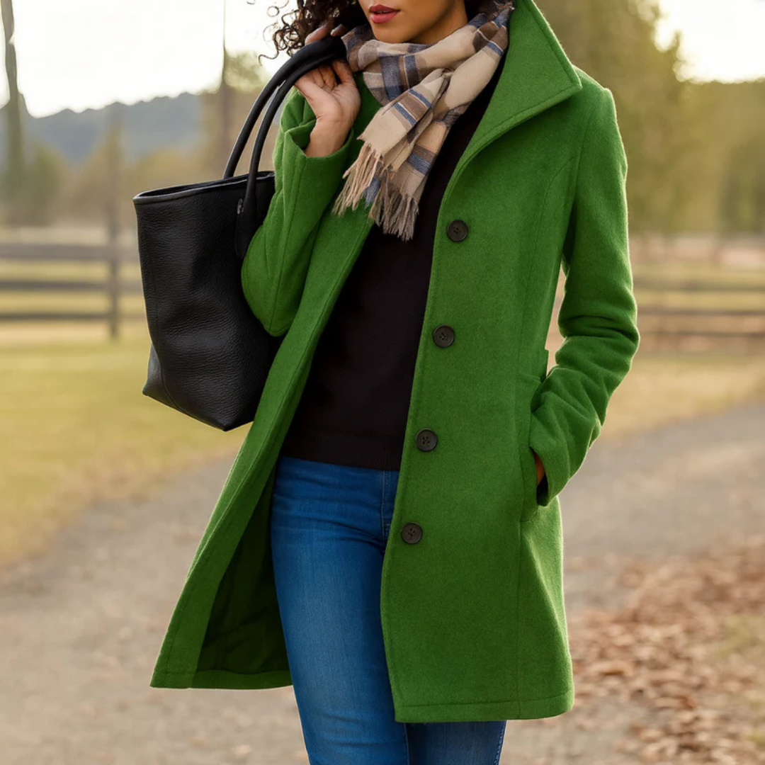 DELAUNAY | Manteau Classique Boutonné Pauline