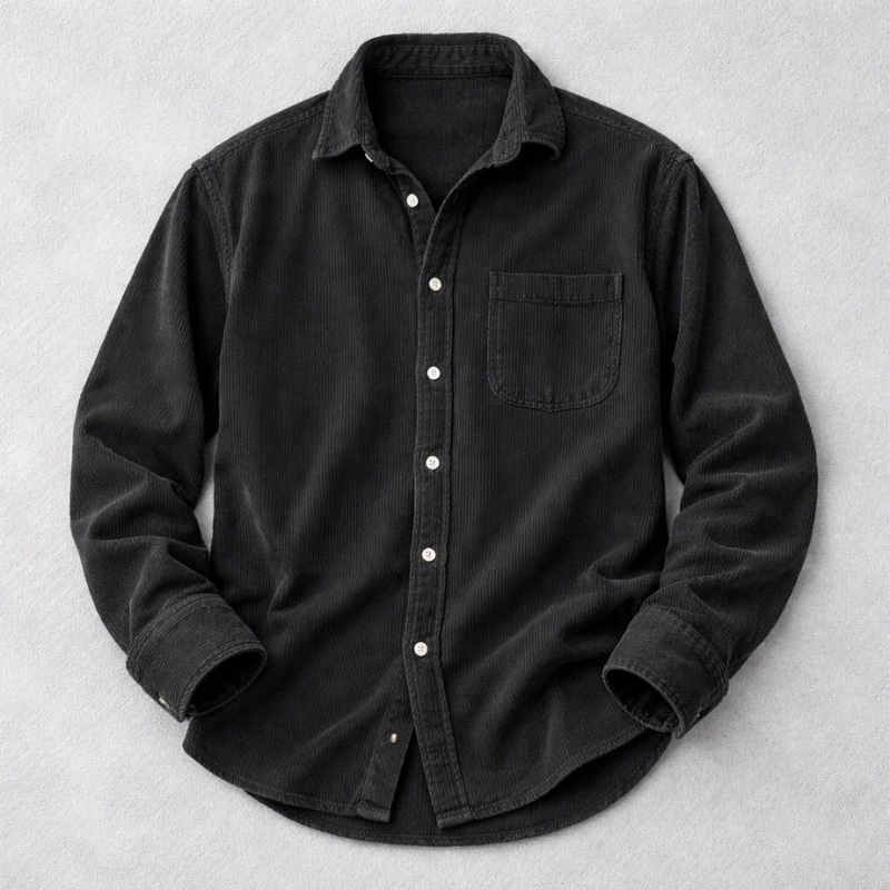 DELAUNAY | Chemise Classique en Velours Côtelé pour Homme