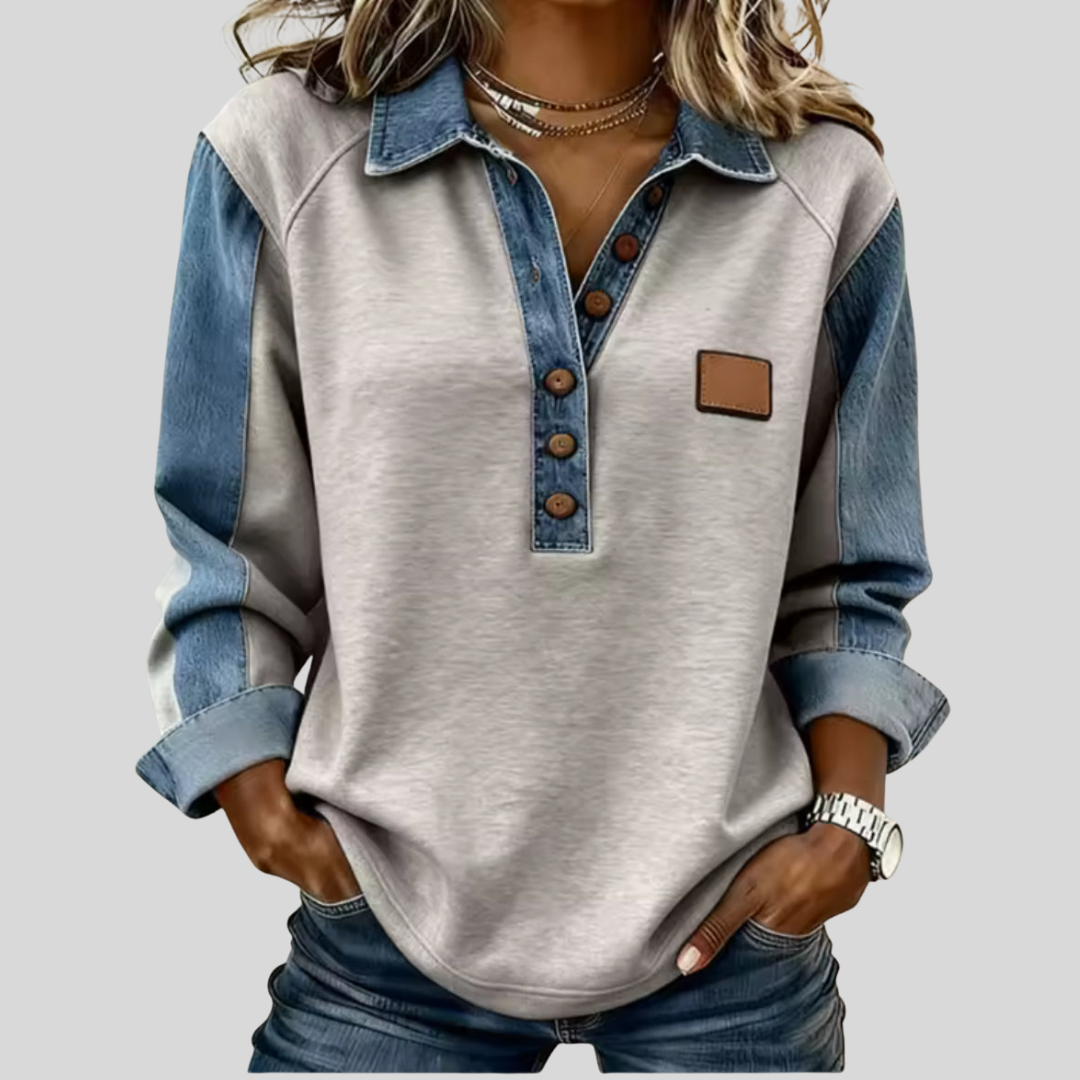 Voxanne™ | Pull col effet jean