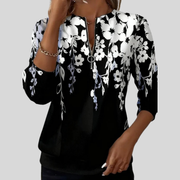 Crimson™ | Sweat zippé à imprimé floral