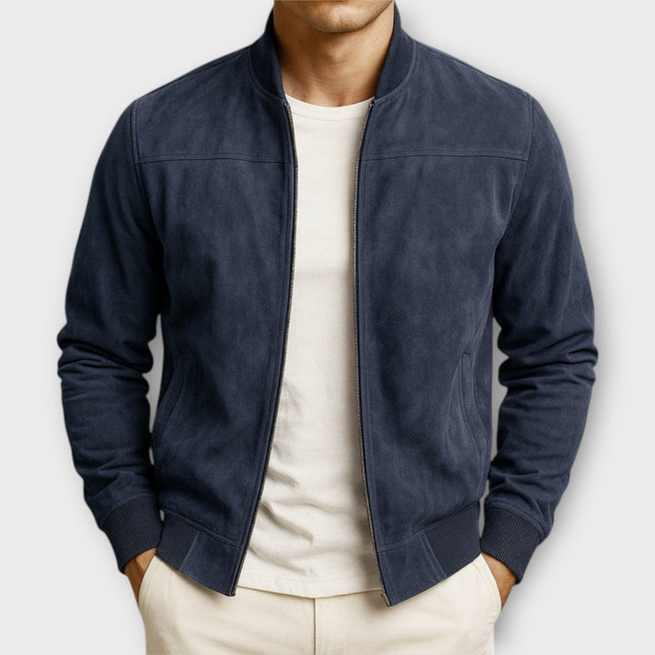 Delaunay | VESTE BOMBER EN CUIR SUEDE HOMME