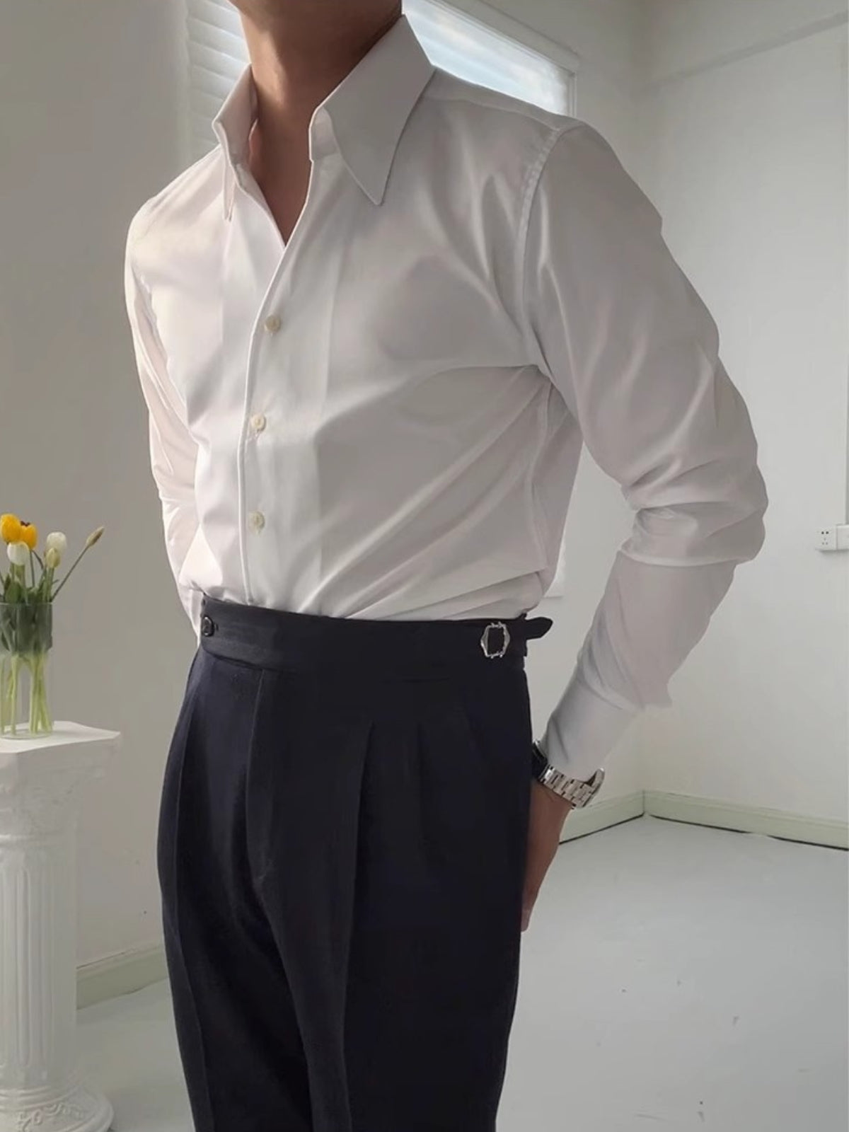 DELAUNAY | Chemise Athlétique Italienne pour Homme en Bambou
