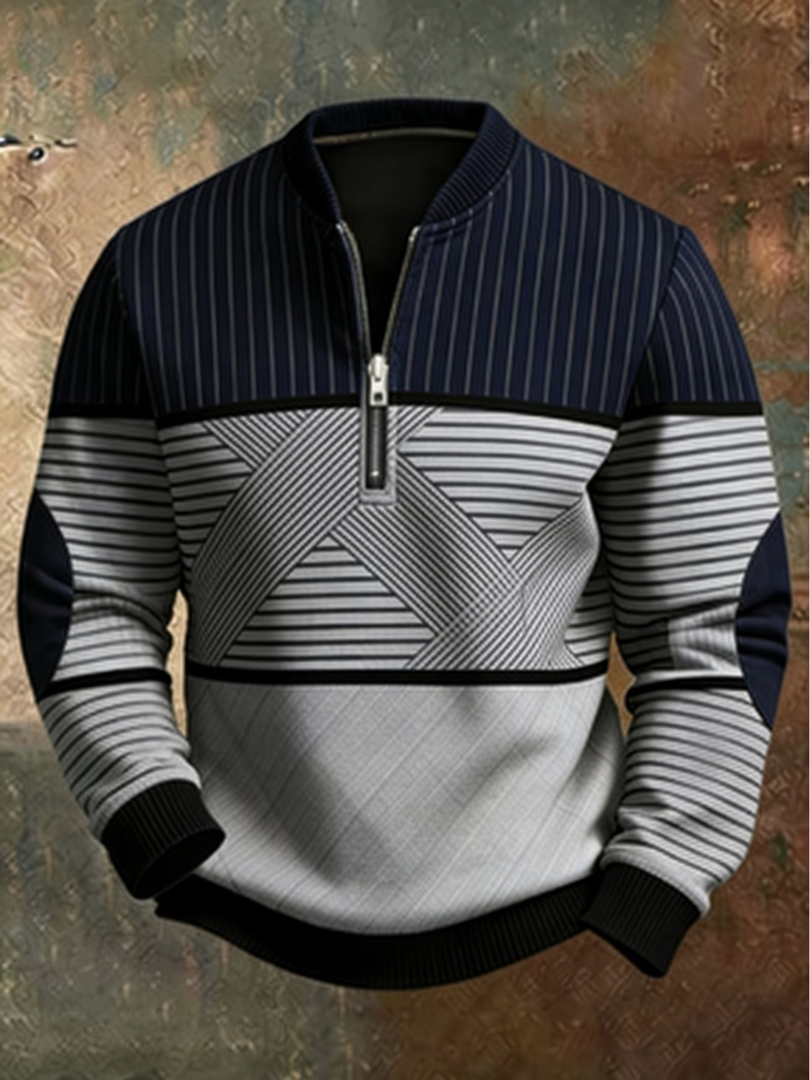 Viktor | Pull Homme Élégant avec Demi-Fermeture Éclair