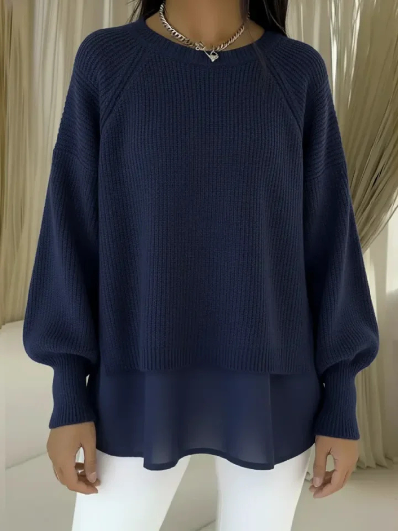 DELAUNAY | Pull Effet Superposé Nathalie