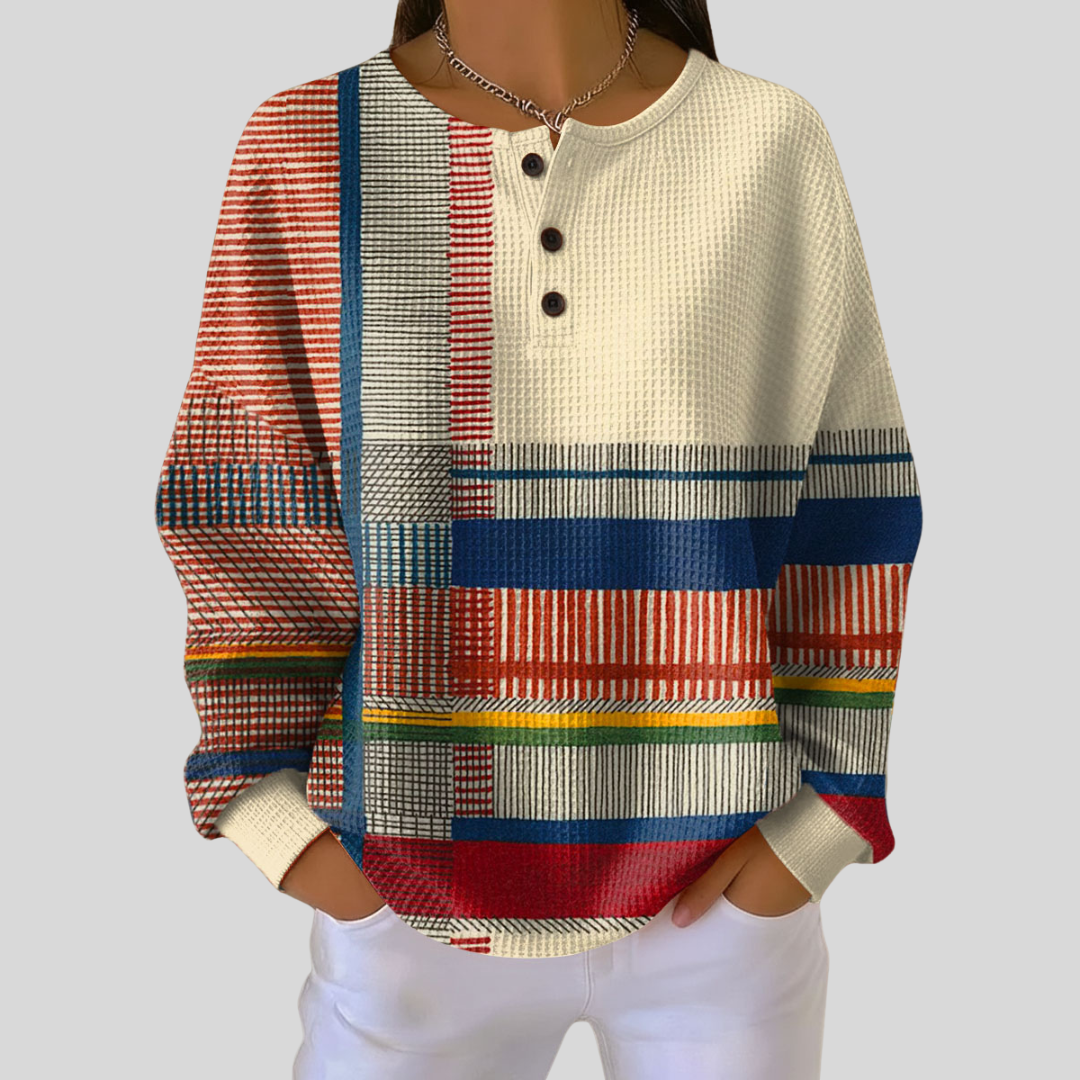 Tindra™ | Sweatshirt col Henley