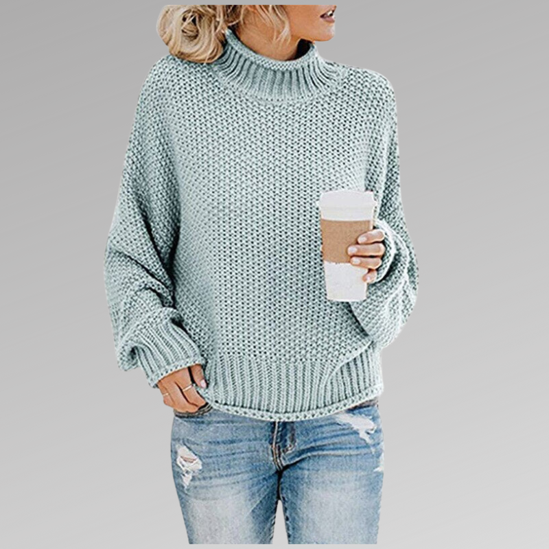DELAUNAY | Pull Col Roulé Grosse Maille Juliette