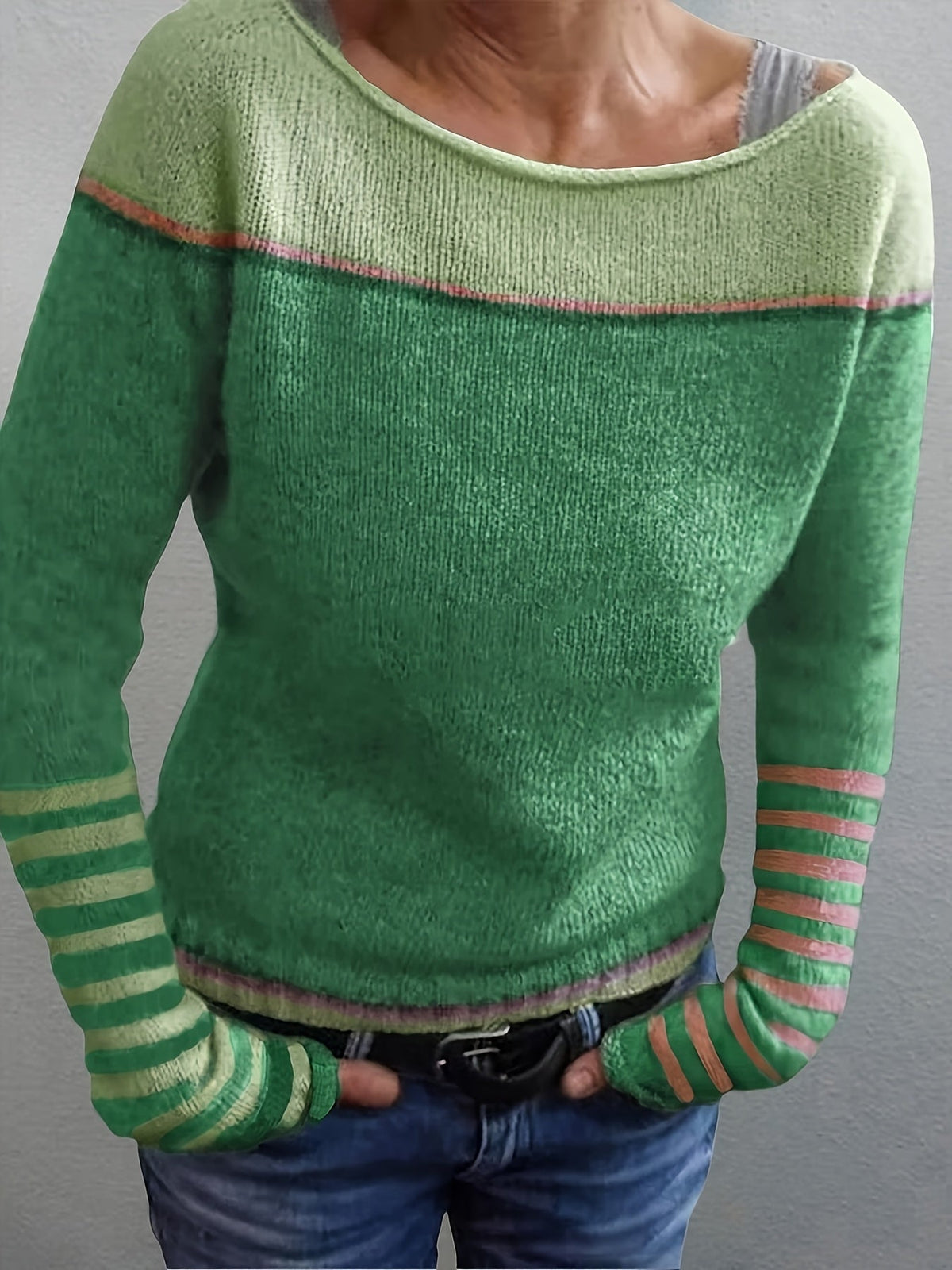 DELAUNAY | Pull Col Bateau Rayé Aveline