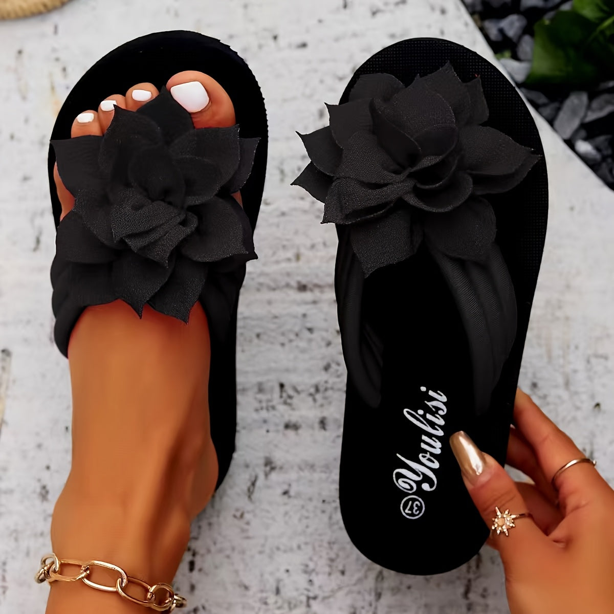 DELAUNAY | Sandales Fleur Élégante Sandrine