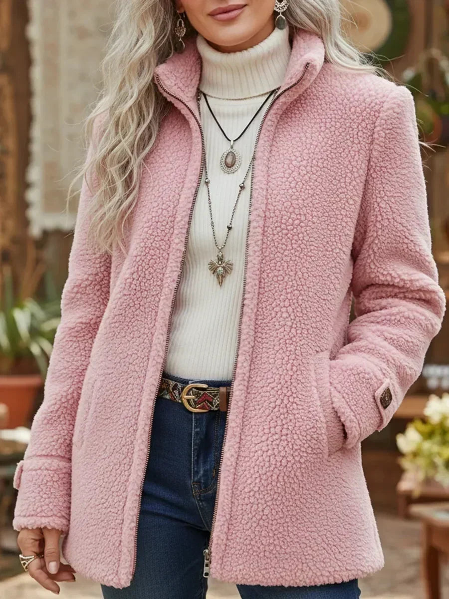 Judith | Veste zippée col montant douillette