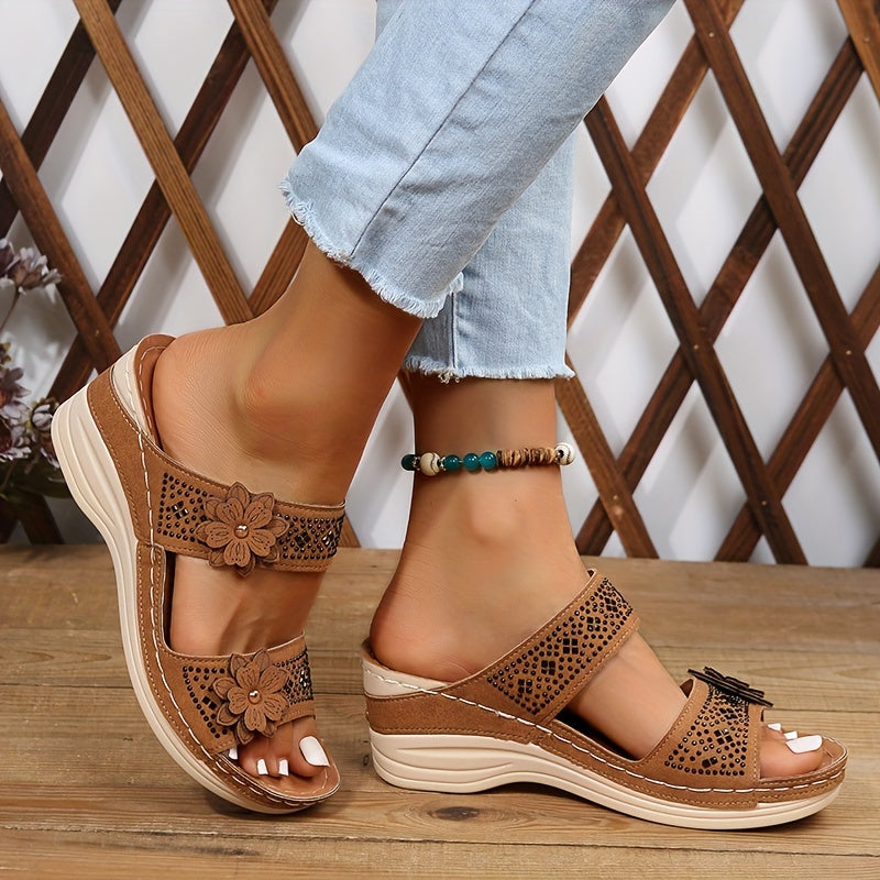 DELAUNAY | Sandales Confort Compensées Suzanne
