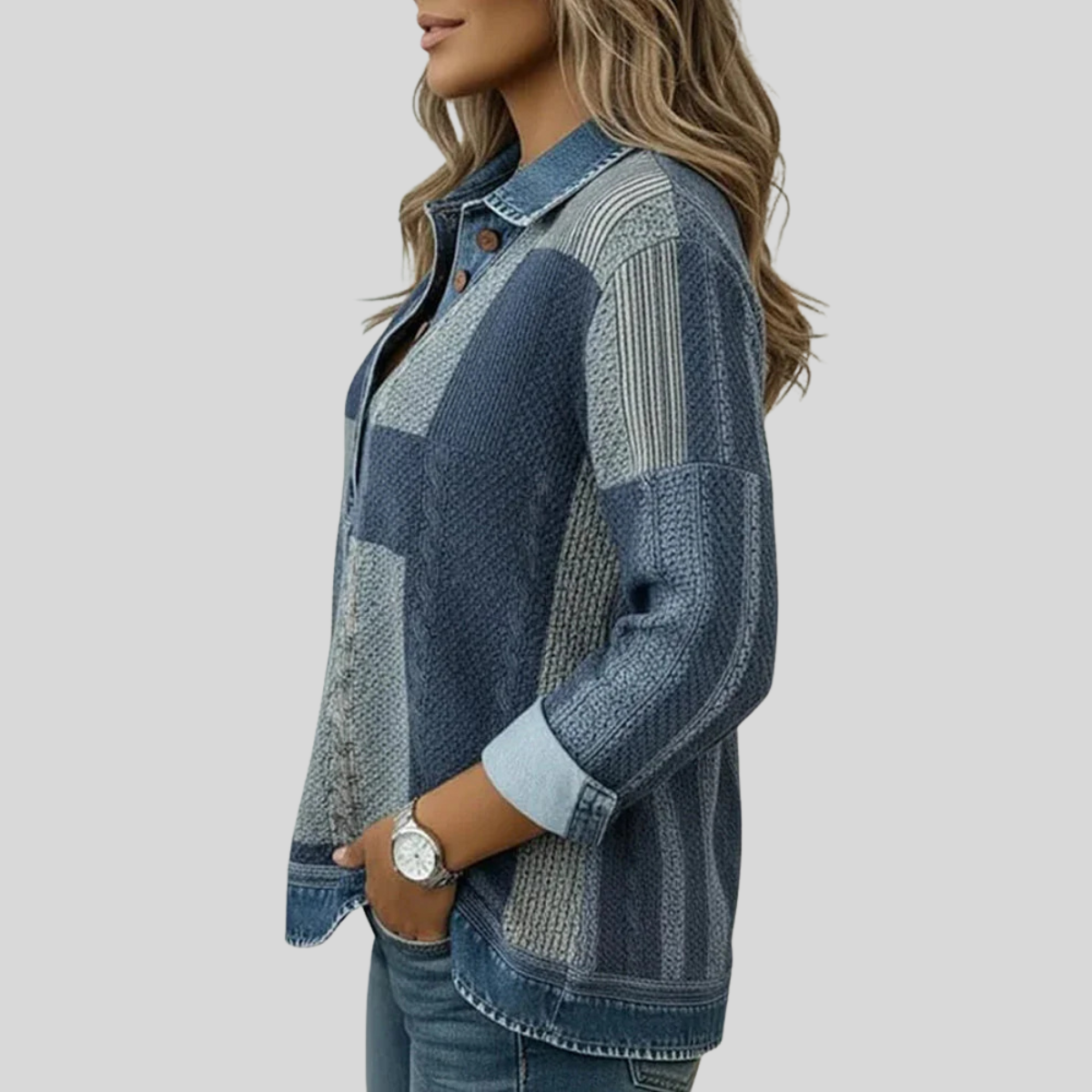 Meridell™ | Pull imprimé colorblock