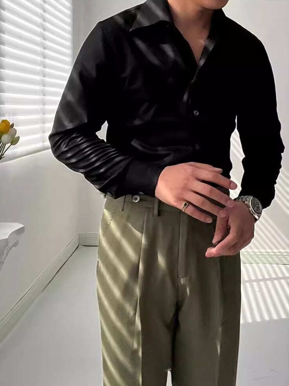 DELAUNAY | Chemise Athlétique Italienne pour Homme en Bambou