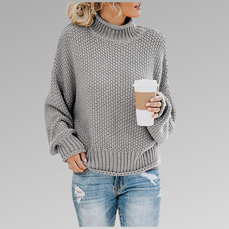 DELAUNAY | Pull Col Roulé Grosse Maille Juliette
