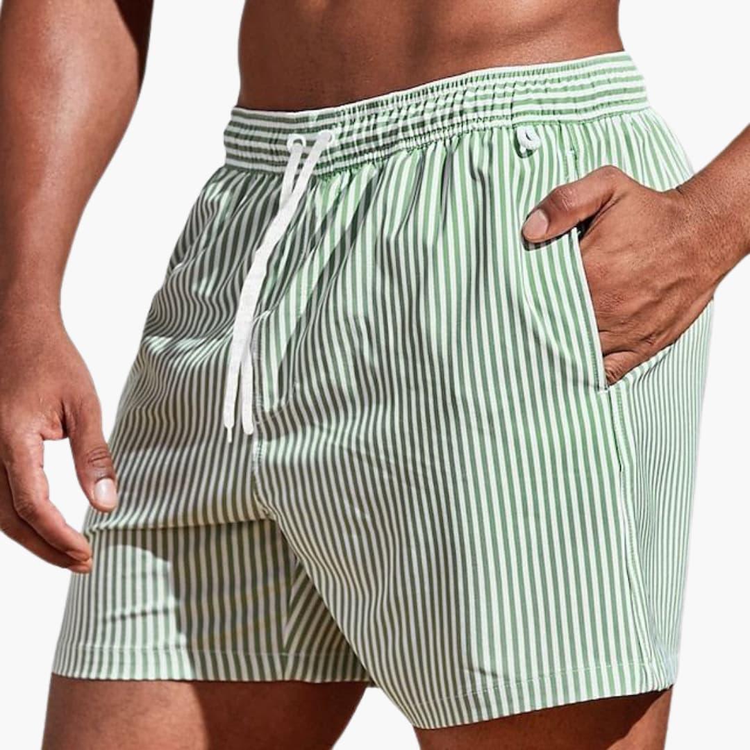 DELAUNAY | Short de Bain Rayé Lucas