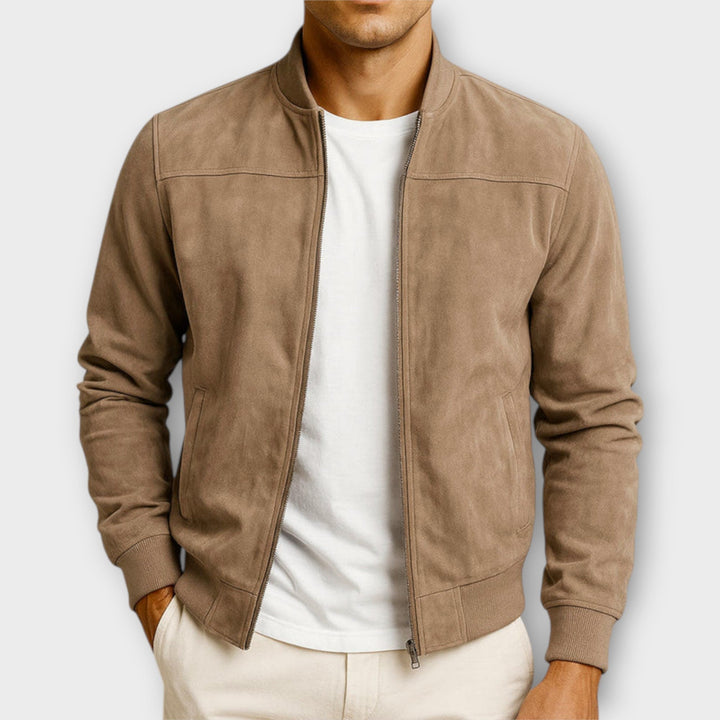 Delaunay | VESTE BOMBER EN CUIR SUEDE HOMME