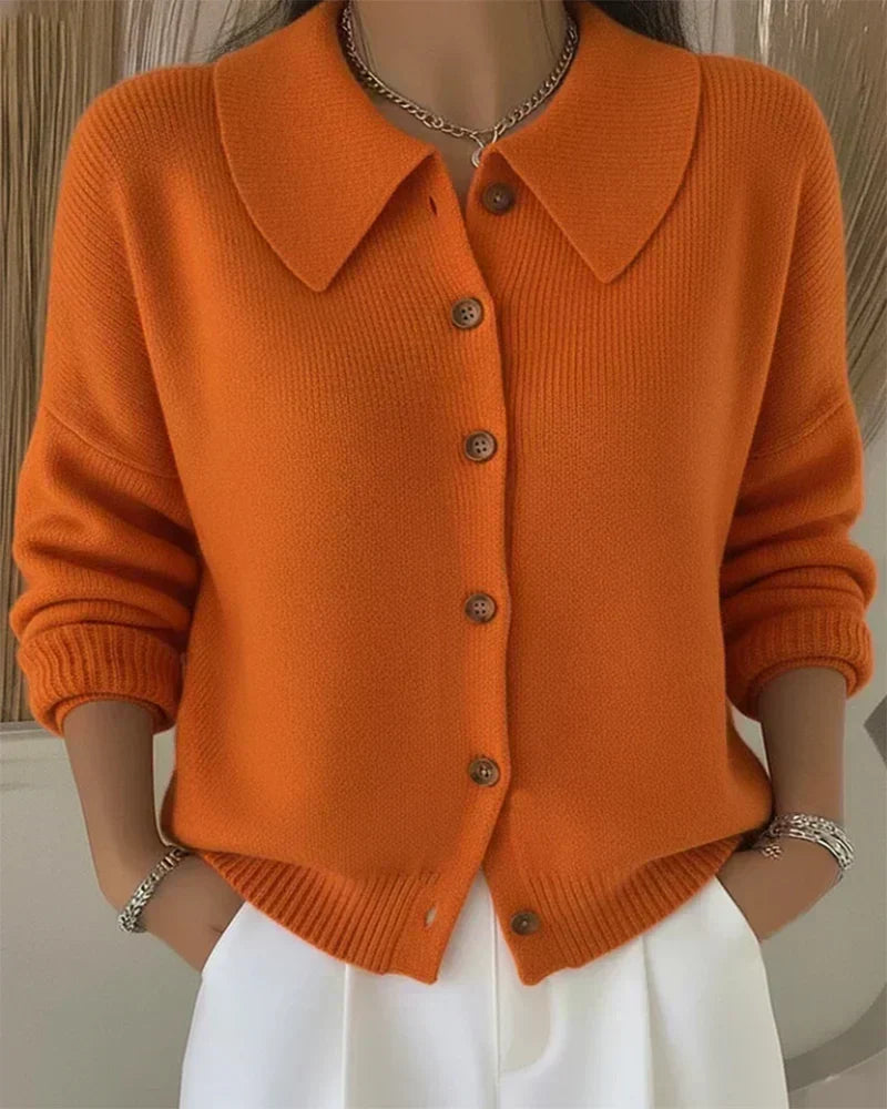 DELAUNAY | Cardigan Boutonné Col Souple Mathilde