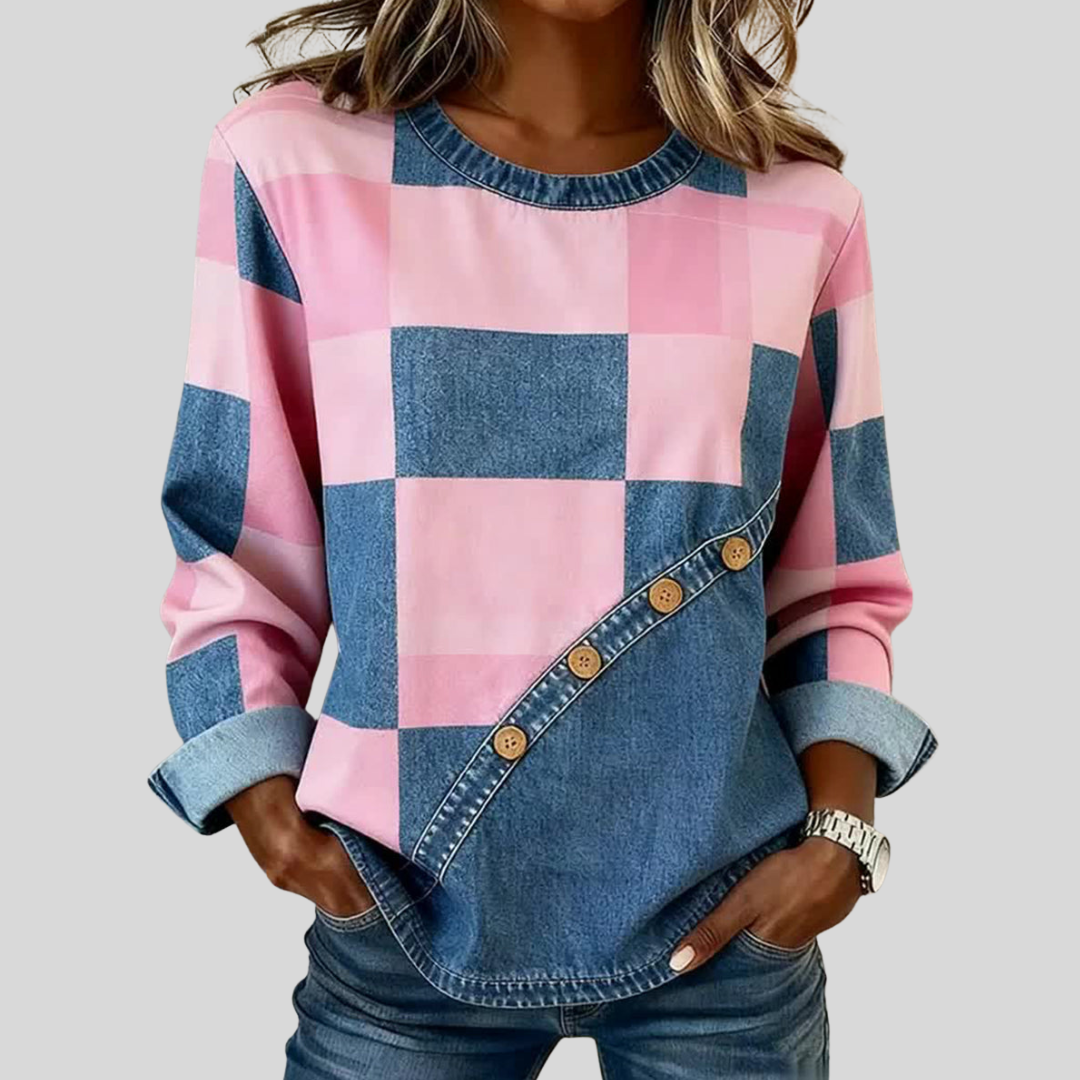 Tindelle™ | Sweat patchwork artistique
