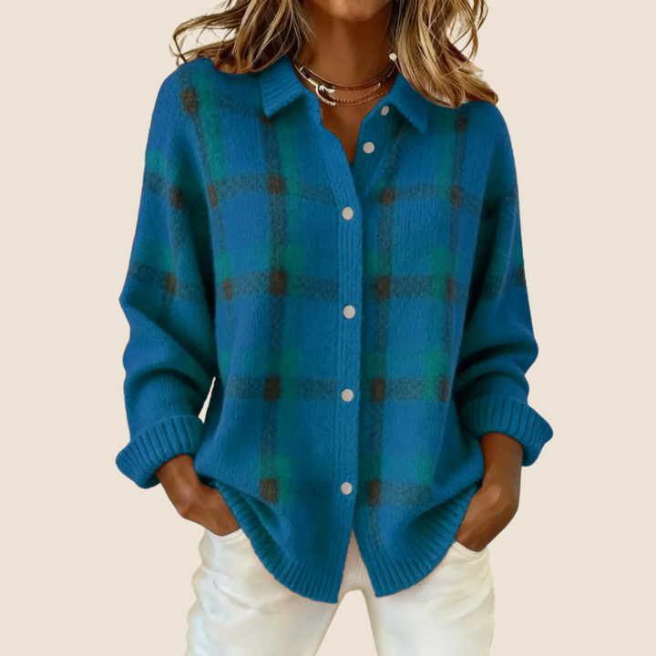 Delaunay | Veste-Chemise en Maille à Carreaux Florence