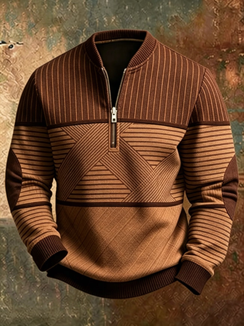 Viktor | Pull Homme Élégant avec Demi-Fermeture Éclair