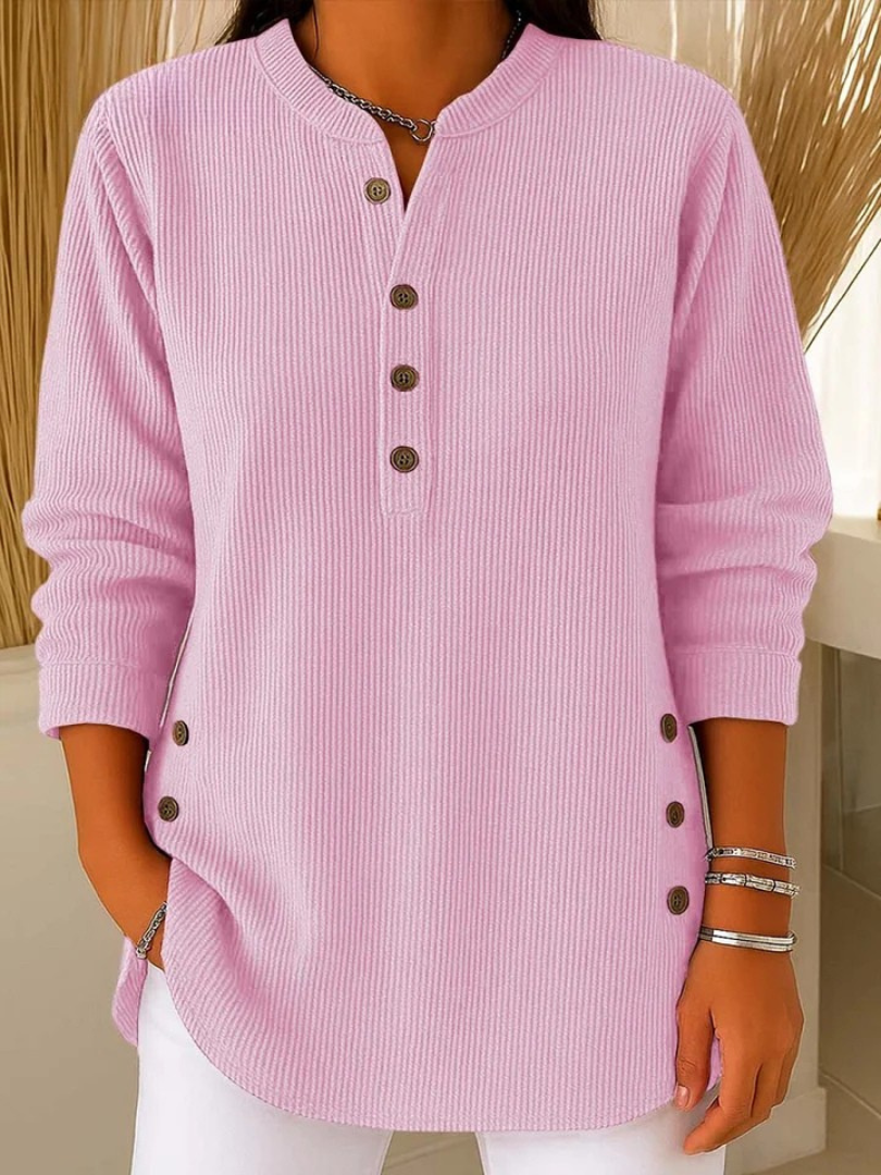 DELAUNAY | Tunique Henley Côtelée Sylvie