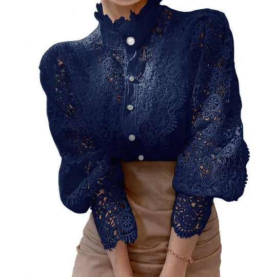 Delaunay | Chemise à manches longues avec dentelle et détails Tove