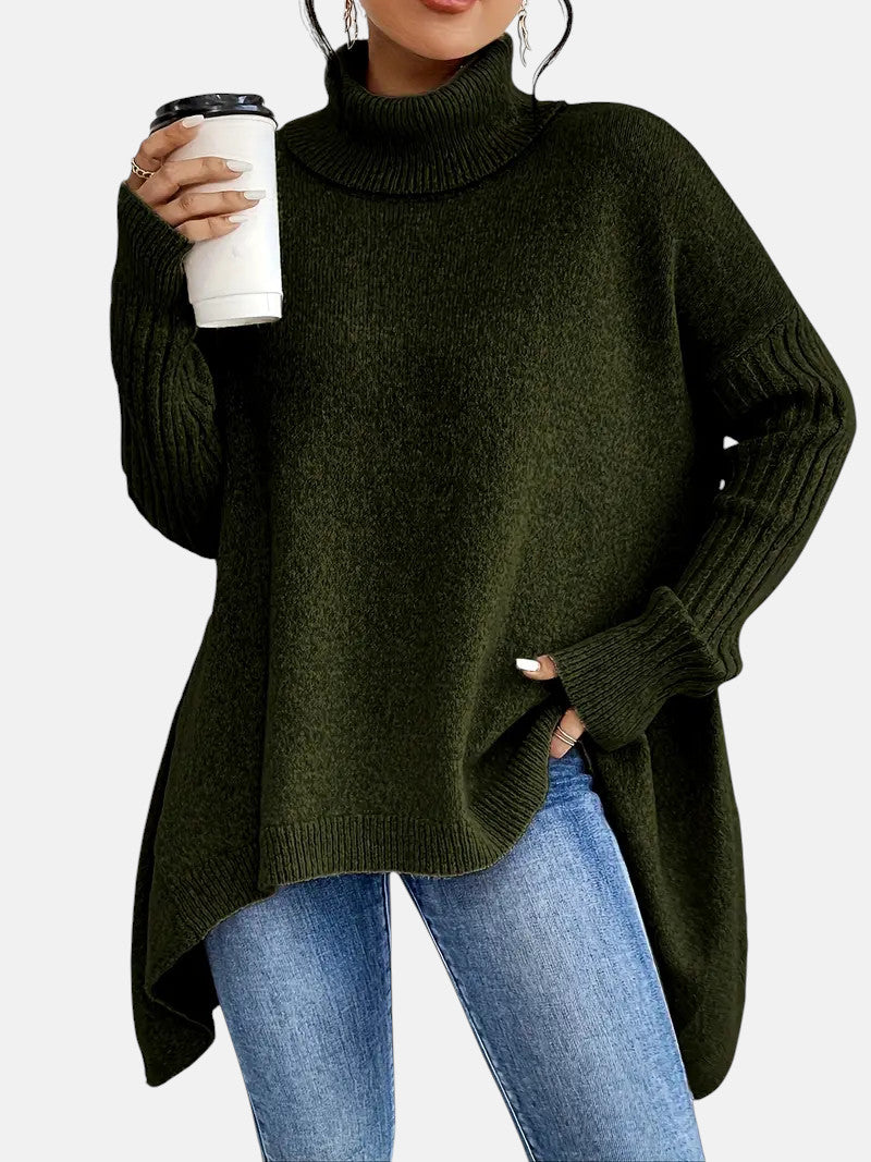 Brigitte | Long Turtle Neck Pullover