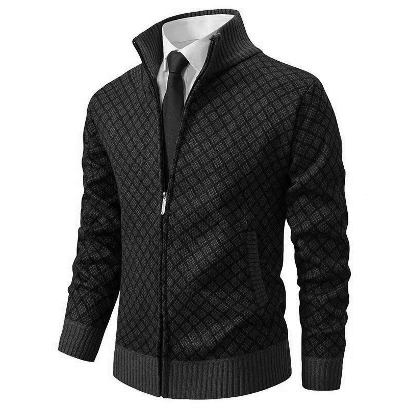 Corné Gilet en Maille Homme avec Fermeture Éclair