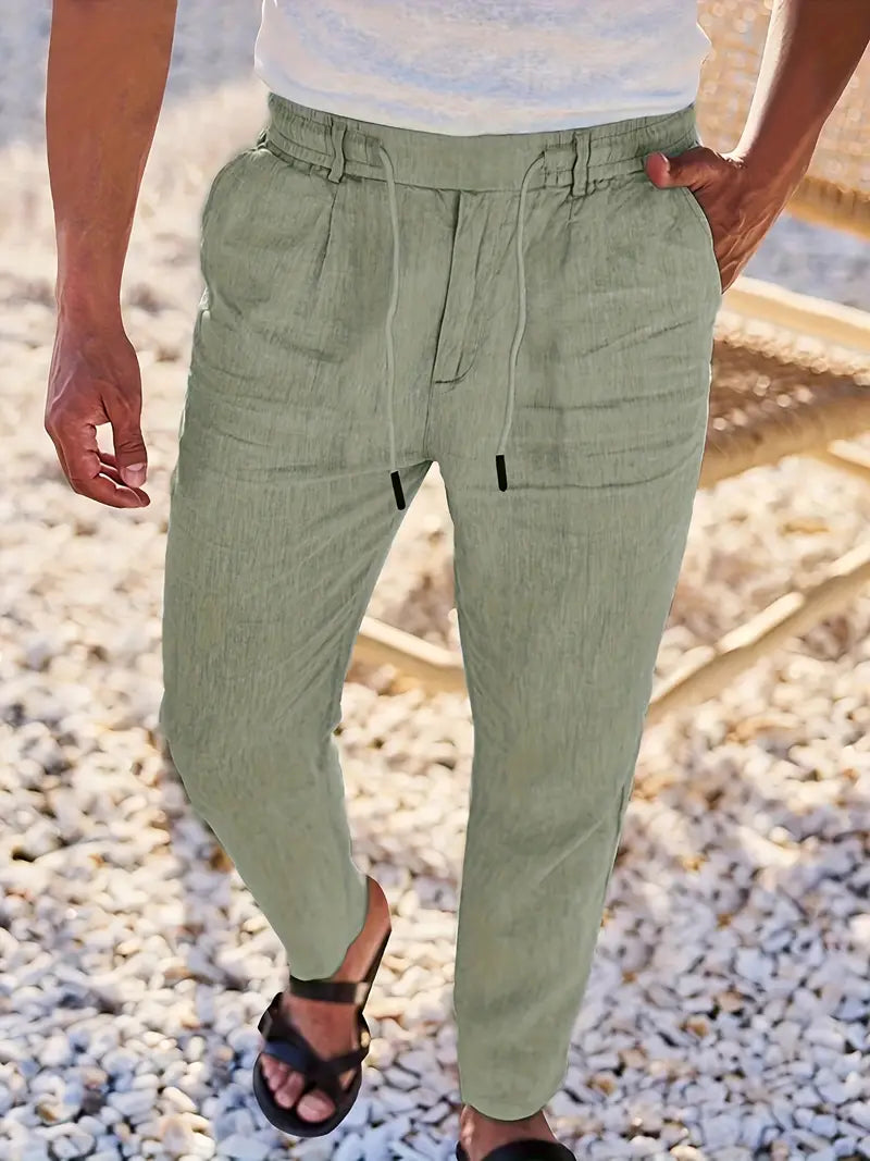 DELAUNAY | Pantalons Larges en Lin avec Cordon