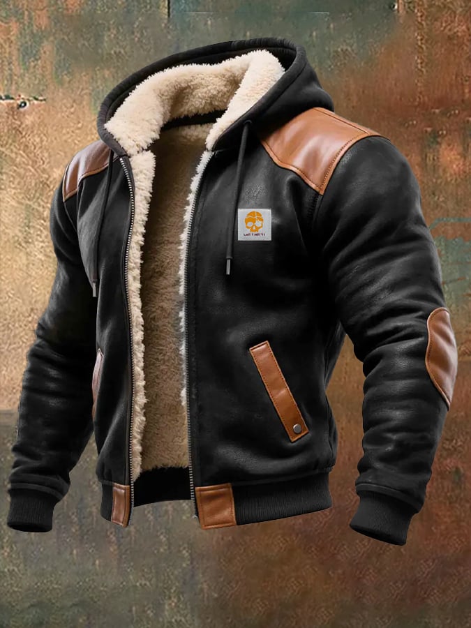 Ben | Veste d'hiver pour homme à capuche et doublure aspect teddy