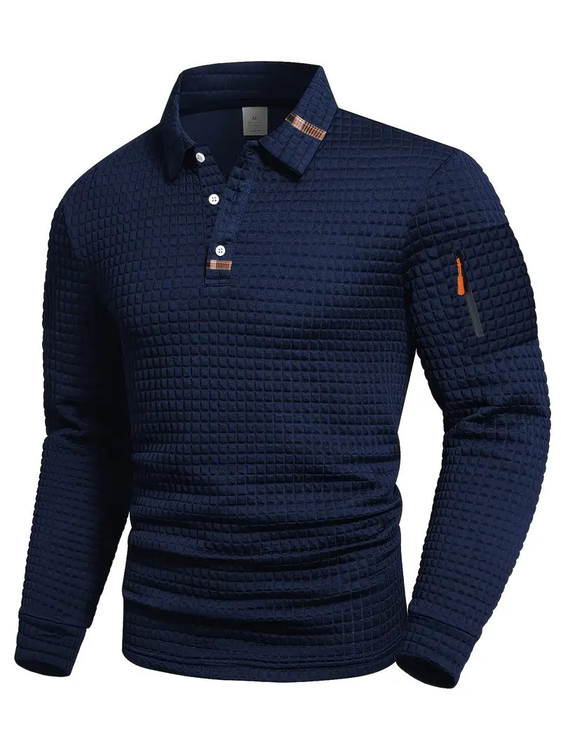 DELAUNAY | Polo à Manches Longues Texturée