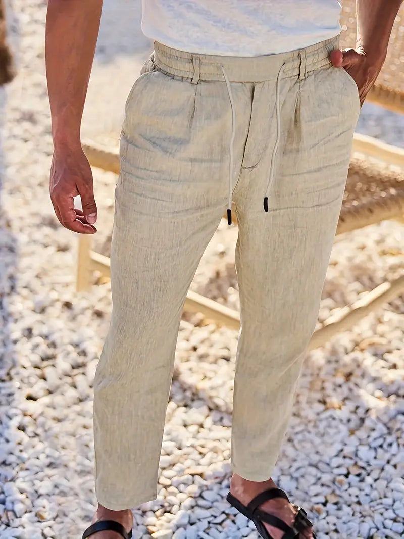 DELAUNAY | Pantalons Larges en Lin avec Cordon
