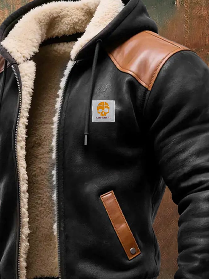 Ben | Veste d'hiver pour homme à capuche et doublure aspect teddy