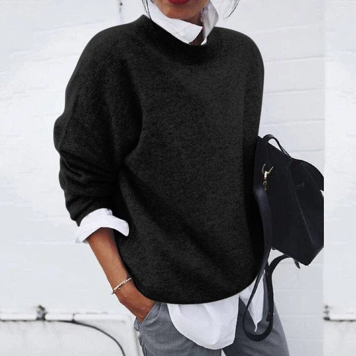 DELAUNAY | Pull Col Montant Maille Fine Nicole