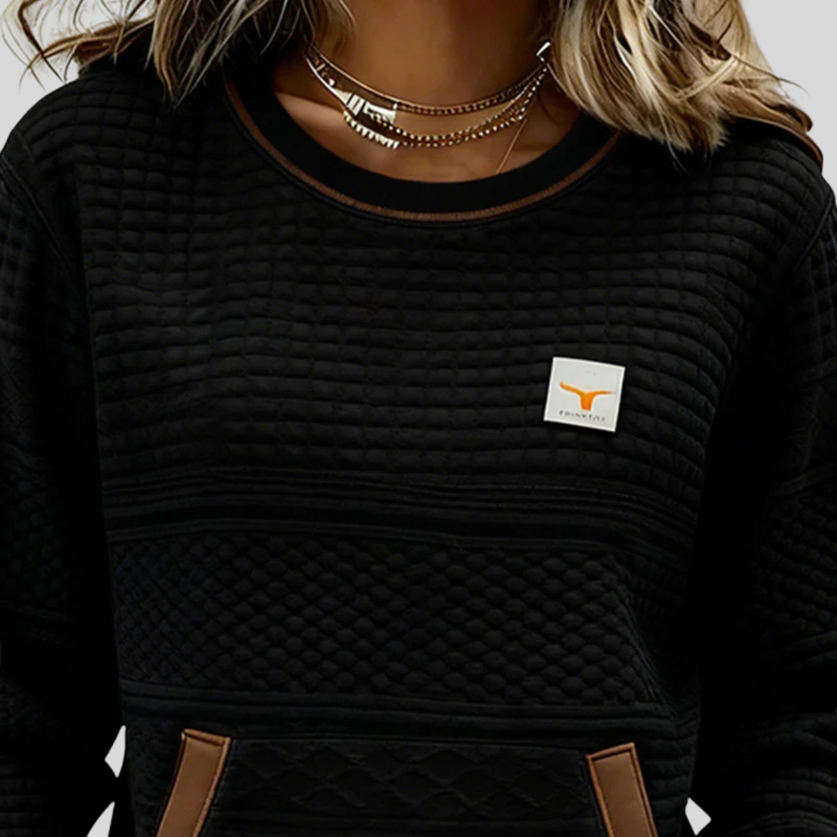 Noelle™ | Sweat col rond colorblock