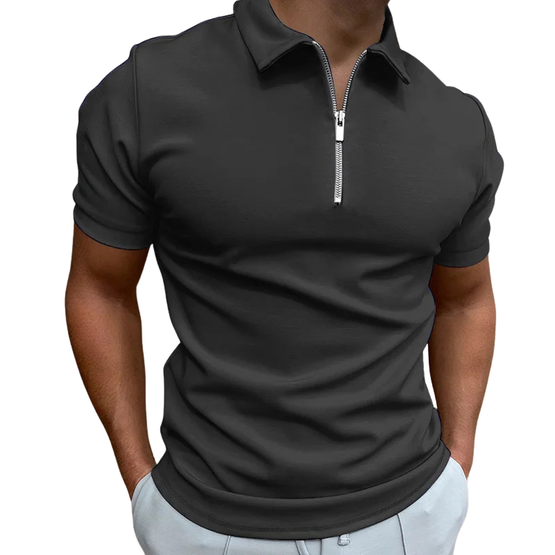 DELAUNAY | Polo Moderne avec Zip Mi-Haut