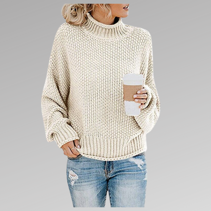 DELAUNAY | Pull Col Roulé Grosse Maille Juliette
