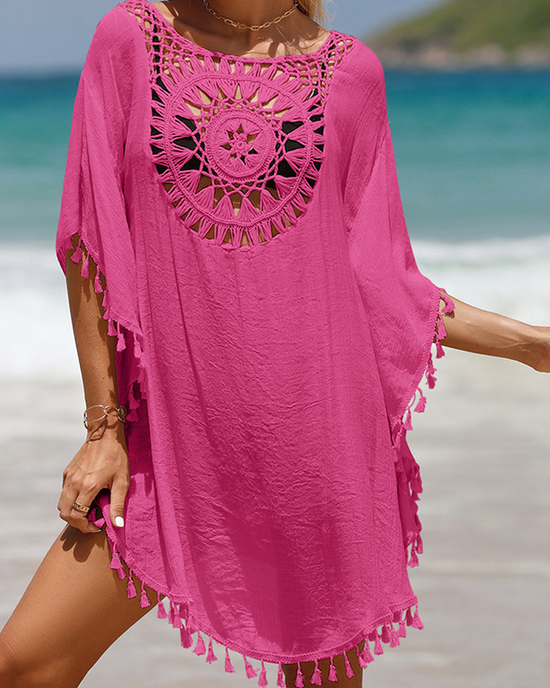 DELAUNAY | Couverture de plage avec pompons Nora