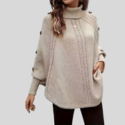 Norelle™ | Pull à col roulé en maille torsadée
