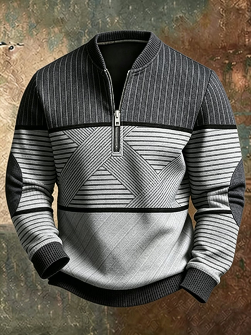 Viktor | Pull Homme Élégant avec Demi-Fermeture Éclair
