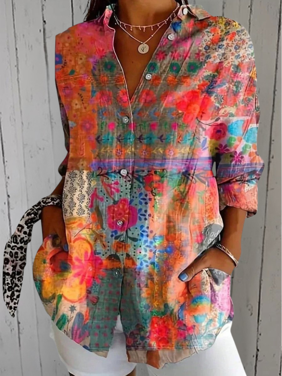 DELAUNAY | Blouse Estivale Colorée Claire