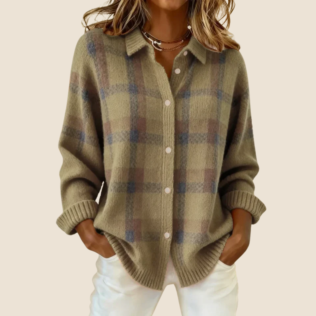 Delaunay | Veste-Chemise en Maille à Carreaux Florence