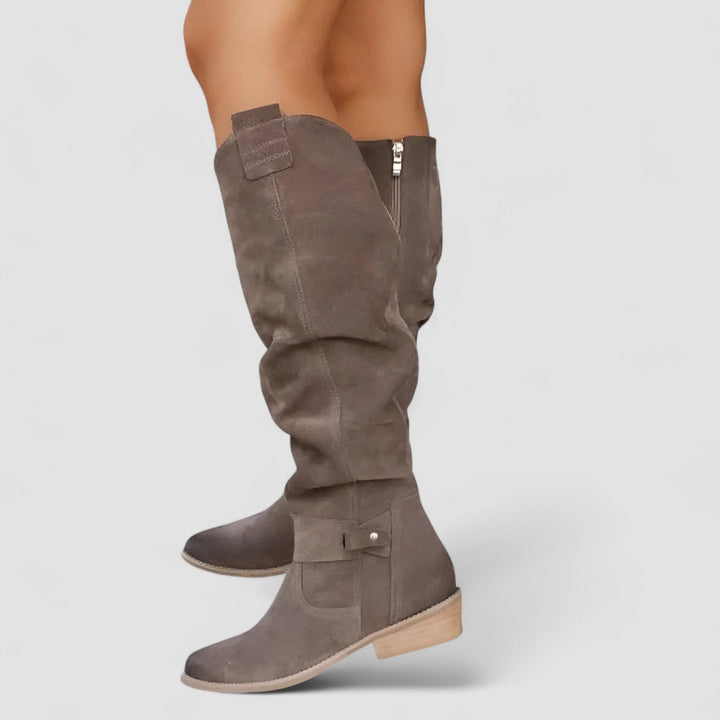 Delaunay | Bottes Hautes Effet Daim Manon