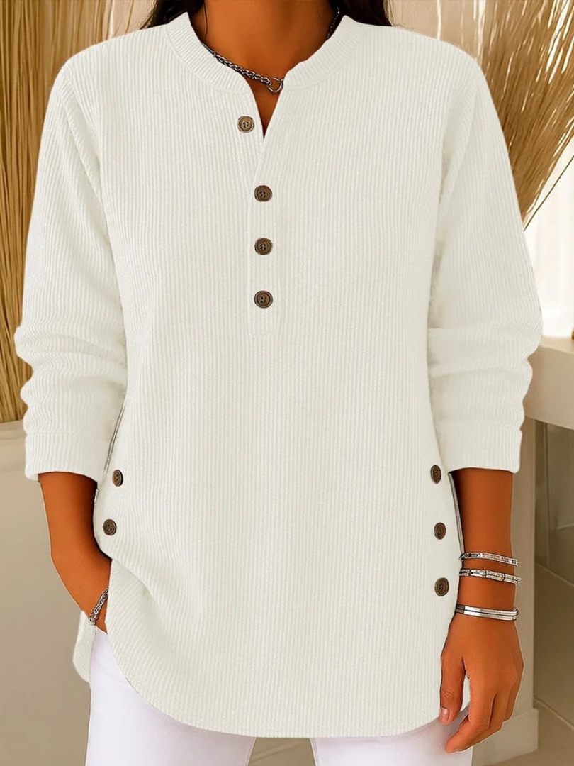 DELAUNAY | Tunique Henley Côtelée Sylvie