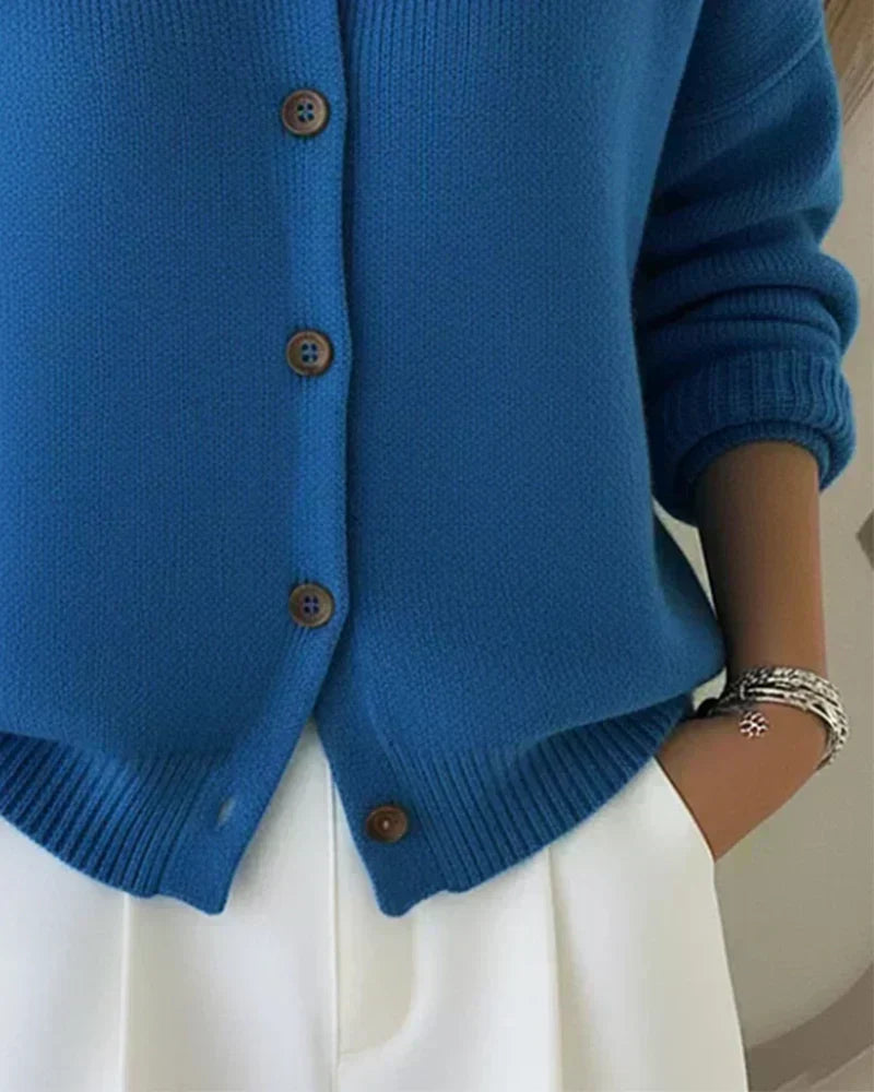 Vega | Gilet en Tricot avec Col Chemise